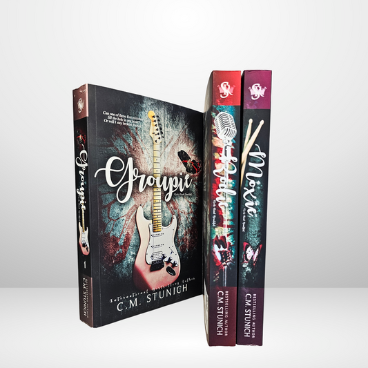 Rock Hard Beautiful: A New Adult Rocker Romance Trilogy Signed by C.M. Stunich