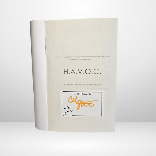 White Swarm of Bats Bookplate Signed by C.M. Stunich