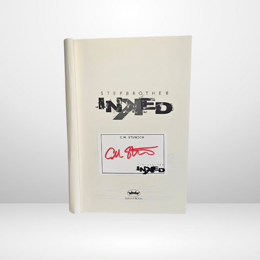 White Stepbrother Inked Bookplate Signed by C.M. Stunich