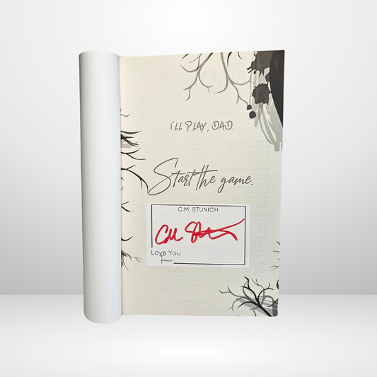 White Love You Fierce Bookplate Signed by C.M. Stunich
