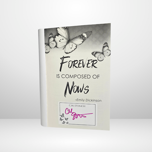 White Butterfly Bookplate Signed by C.M. Stunich