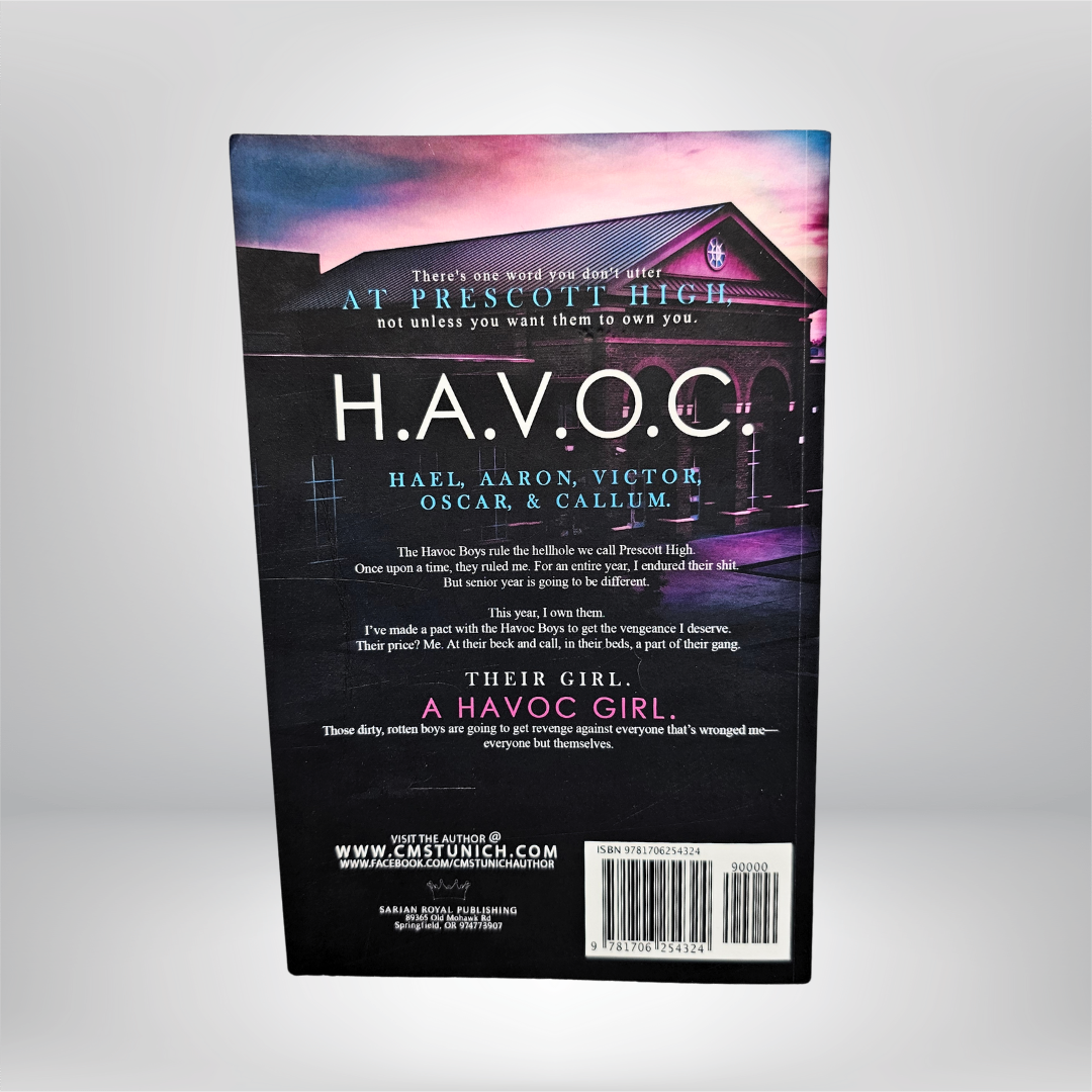 Havoc at Prescott High Signed by C.M. Stunich - Book 1 of The Havoc Boys Series
