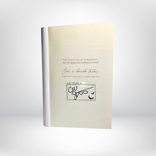 Clear Bats Bookpplate Signed by C.M. Stunich