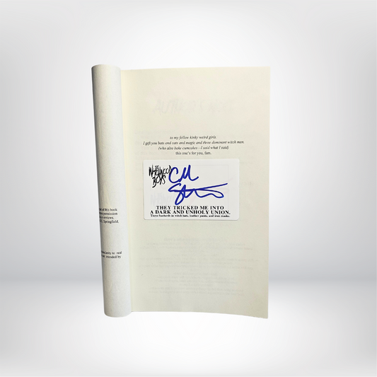 White Witchwood Quote Bookplate Signed by C.M. Stunich