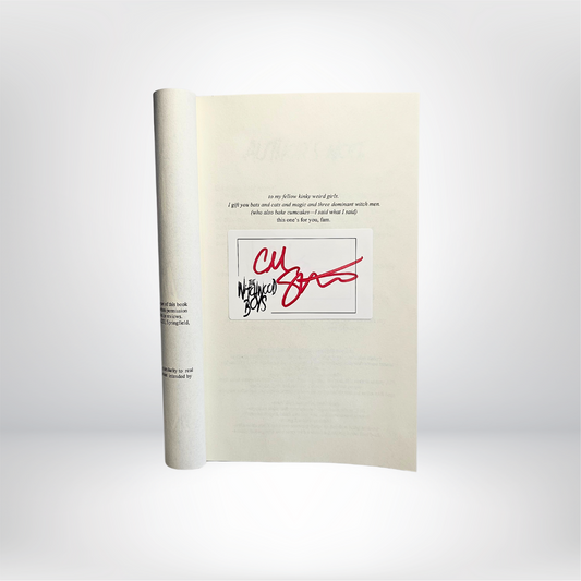 White Witchwood Boys Bookplate Signed by C.M. Stunich