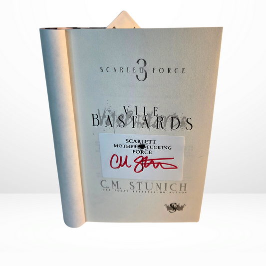 White Scarlett Force Bookplate Signed by C.M. Stunich